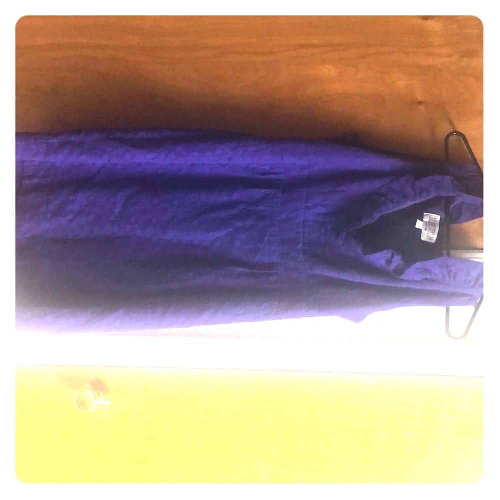 Julian Taylor Royal Purple Quilted Cocktail Dress